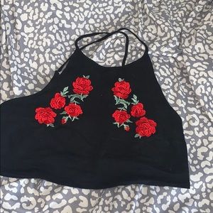 floral crop top